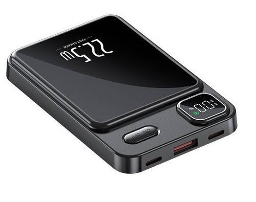 Портативний зарядний пристрій Power Bank MagSafe на 10 000 mAh Магнітний бездротовий повербанк Чорний