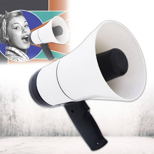 Гучномовець-рупор на акумуляторі Loudspeaker HA-160 Bluetooth USB Чутність до 500 м