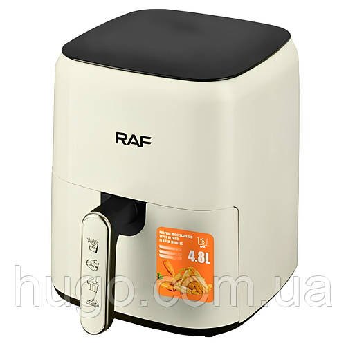 Аерофрітюрниця RAF R5362B, 1500 Вт, 4.8 л / Фритюрниця без олії / Безмасляна фритюрниця