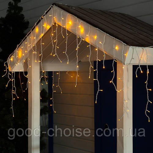 Гірлянда Бахрома Мережа 12м 200LED Теплий Білий / Світлодіодна гірлянда LED / Вулична гірлянда новорічна