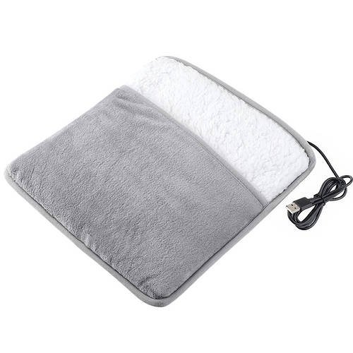 Портативна фланелева грілка для ніг з електричним підігрівом Foot warmer XL-997 Килимок з USB підігрівом