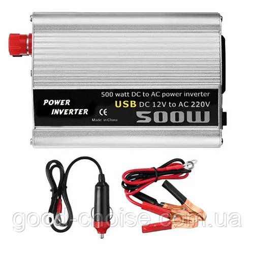 Інвертор живлення 500 Вт з USB-портом / Автоінвертор / Автоінвертор