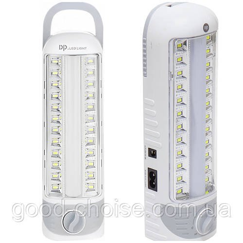 Акумуляторний LED-світильник для аварійного освітлення, 40 діодів, 1500 мА·год, модель 7104 / Акумуляторна лампа для дому / Ліхтар