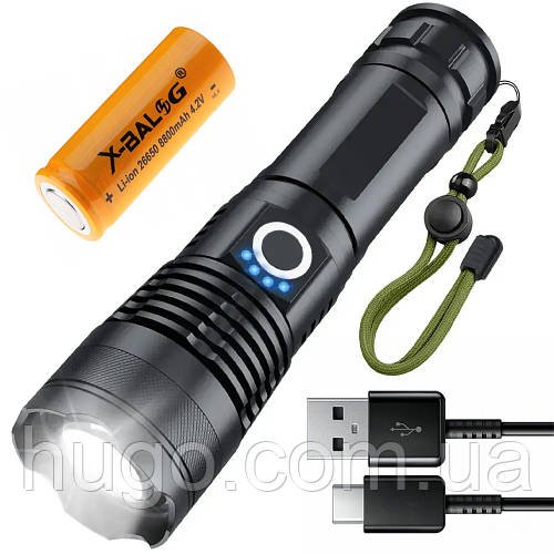 Ліхтар-акумулятор BL-X71-P50 USB Zoom (5 режимів) / Світлодіодний ліхтарик на акумуляторі / LED ліхтар