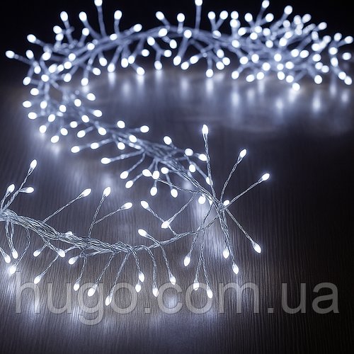 Гірлянда Світловий Вибух від мережі, 20 м, 600 LED, Білий, YL20 / Світлодіодна LED гірлянда / Новорічна гірлянда