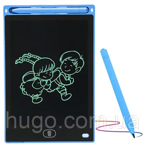 LCD планшет для малювання 12" зі стілусом, Writing Tablet, Синій / Графічний планшет для малювання