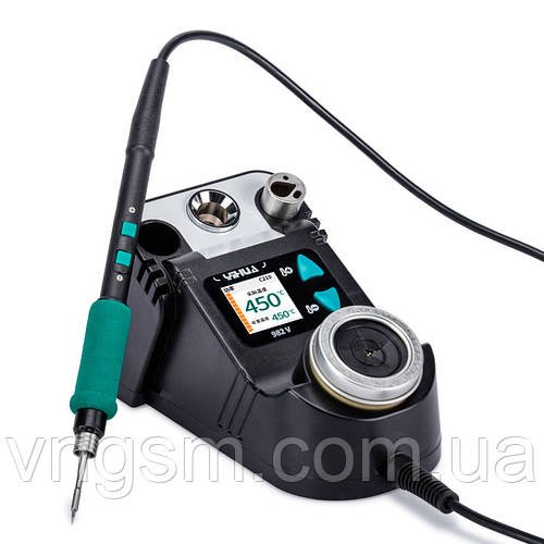 Паяльна станція YIHUA 982 V / прецизійний паяльник C210 / 90-450°C / 40 Вт Black