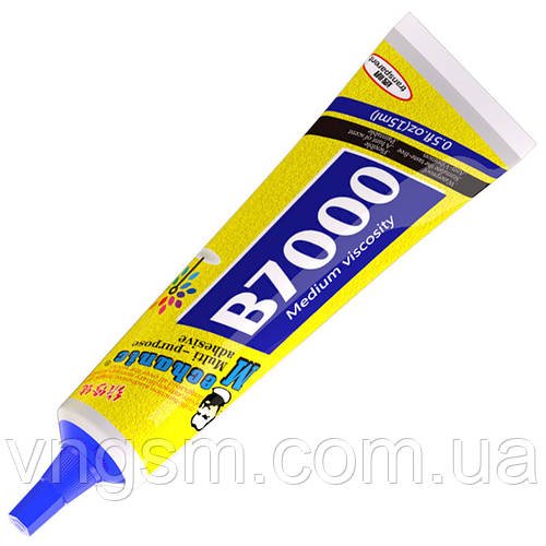 Клей силіконовий Mechanic B7000 / універсальний герметик для ремонту з дозатором / прозорий 15 ml