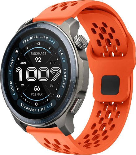 Силіконовий ремінець Liveunic для Amazfit Balance 2 Orange