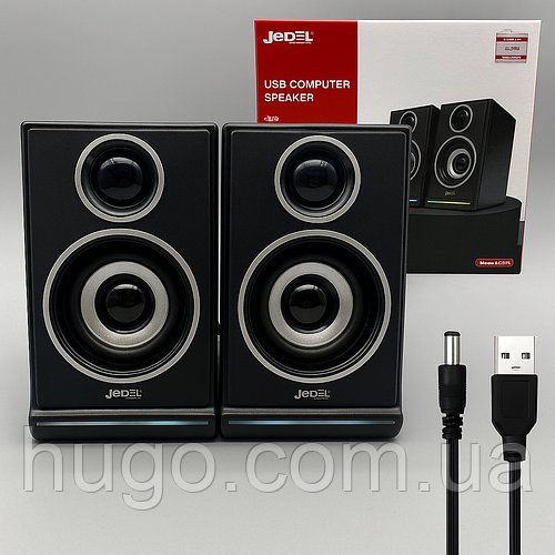 Комп'ютерні колонки JEDEL S-578 з USB-живленням та ефектним підсвічуванням / Акустична система для комп'ютера / Колонки для
