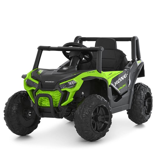 Електромобіль джип Баггі Bambi (р/к, 2мотор35W, 1акум12V7AH, світло, BLUETOOTH, MP3, USB) M 6258EBLR-5 Зелений