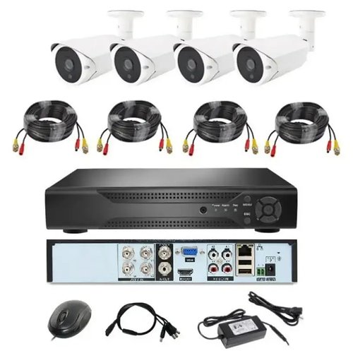 Набір вуличних камер FULL AHD CCTV для відеоспостереження 4 камери 4 Мп Лучшая цена