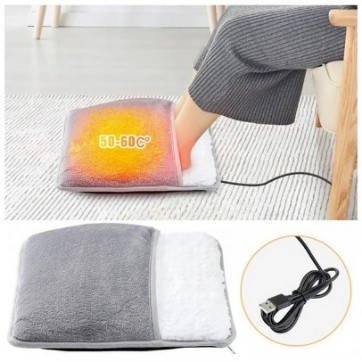 Електрична Фланелева грілка для Ніг Lesko 29875 Gray з USB-підігрівом (40-50 °C) HP227