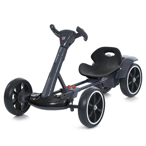 Електрокарт дитячий Bambi (р/к, 1мотор35W, 1акум6V4AH, світло, музика, EVA, Bluetooth) M 6072EBR-2 Чорний