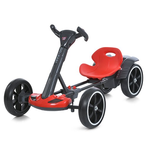 Електрокарт дитячий Bambi (р/к, 1мотор35W, 1акум6V4AH, світло, музика, EVA, Bluetooth) M 6072EBR-3 Червоний
