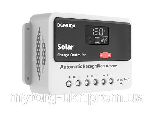 Контроллер заряда солнечной батареи DEMUDA PWM-DX2120 DX-20A Уценка! №3848  Білий