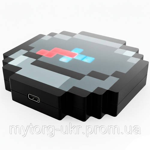 Піксельний брелок-компас у стилі Minecraft  Різнокольоровий