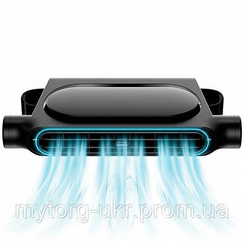 Акумуляторний USB вентилятор на підголівник авто CF06 Black 3000 мАг  Чорний