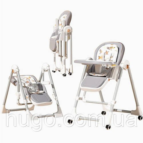 Стільчик-трансформер BabyChair для годування, регульований, до 6 років / Стілець для годування складний