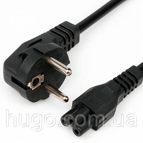 Шнур живлення для ноутбука 1.5 м, роз'єм C5 (Mickey Mouse) / Шнур живлення для ноутбука / Мережевий кабель живлення