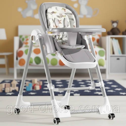 Стільчик-шезлонг для годування до 6 років, 76х56х96см, BabyChair / Регульований стілець для годування дітей