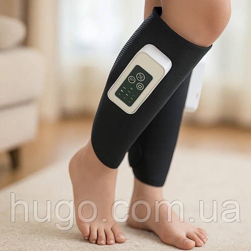 Пневматичний масажер для ніг з живленням від USB / Бездротовий масажер для ніг / Лімфодренажний масажер на ногу