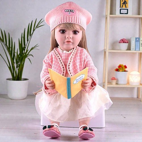 Лялька інтерактивна велика WToys (висота 55 см, пульт, рухає кінцівками, відповідає на питання, мелодії, повторюшка) TK 7560-36