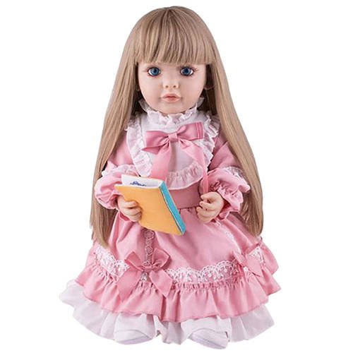 Лялька інтерактивна велика WToys (висота 55 см, пульт, рухає кінцівками, відповідає на питання, мелодії, повторюшка) TK 7411-08