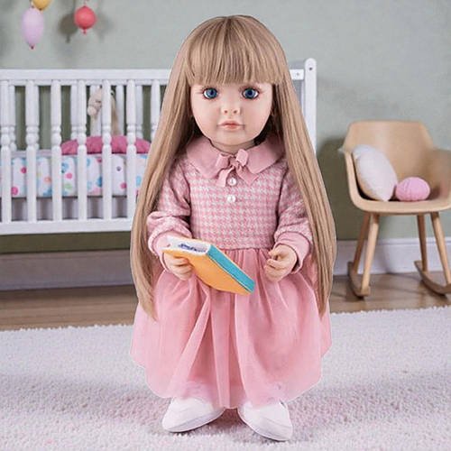 Лялька інтерактивна велика WToys (висота 55 см, пульт, рухає кінцівками, відповідає на питання, мелодії, повторюшка) TK 6490-55