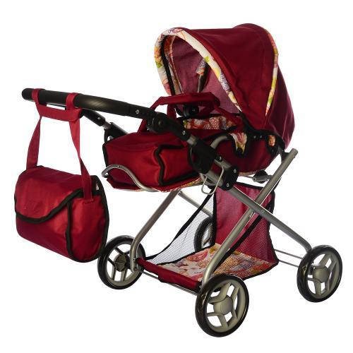 Коляска для ляльок 2в1 Melogo (люлька та прогулянка, сумка) 9379/029