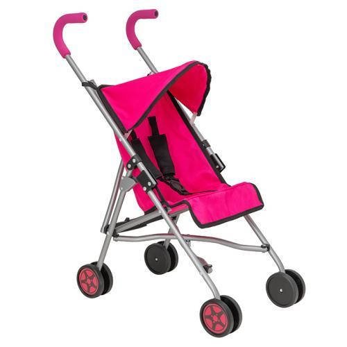 Коляска прогулянкова для ляльки HTI (27-50-в61см, тростина, ремень безпеки, метал) 1424029