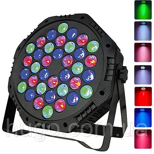 Світлодіодний прожектор DMX512, 36х1W, від мережі, XKL-A4 / LED прожектор / Прожектор заливного світла
