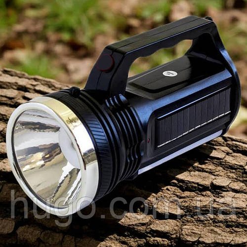 Ліхтар акумуляторний 1 + 24LED із сонячною батареєю, WX 2836 / Світлодіодний ліхтар ручний / Ліхтарик з бічним світлом