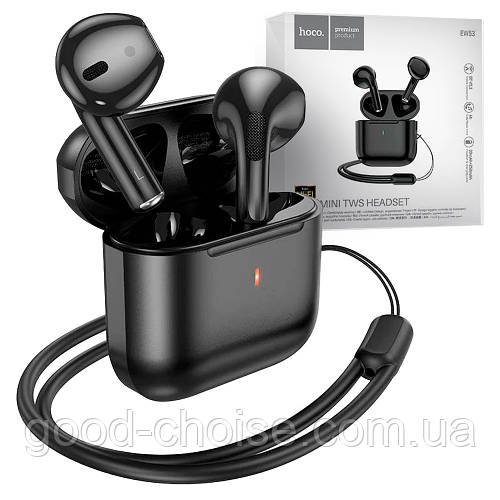 Бездротові навушники Bluetooth HOCO EW53 Lucky TWS, Чорний / Бездротова гарнітура з зарядним кейсом / Вакуумні навушники