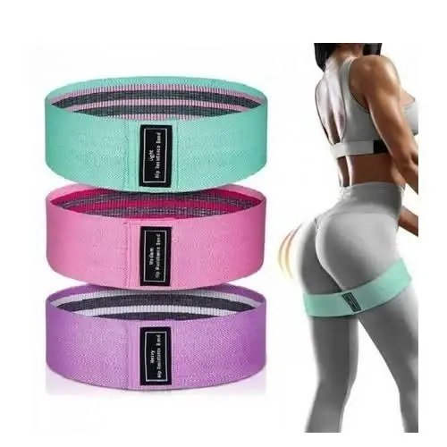 Гумки тканинні HIP RESISTANCE BAND LT-003 міні-петлі для фітнесу, тренувань сідниць та ніг