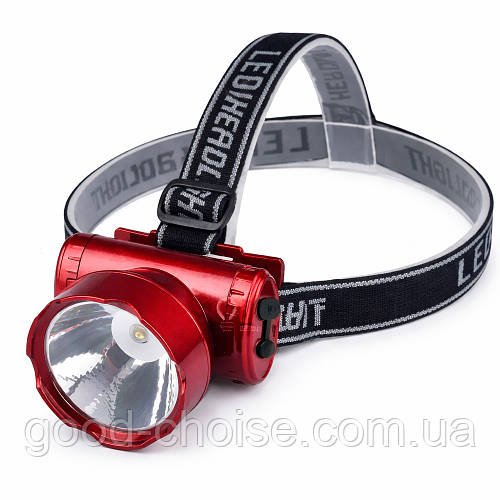 Ліхтар налобний WX-1898-1 із зарядкою / Потужний ліхтарик на голову LED / Ліхтар для риболовлі та туризму
