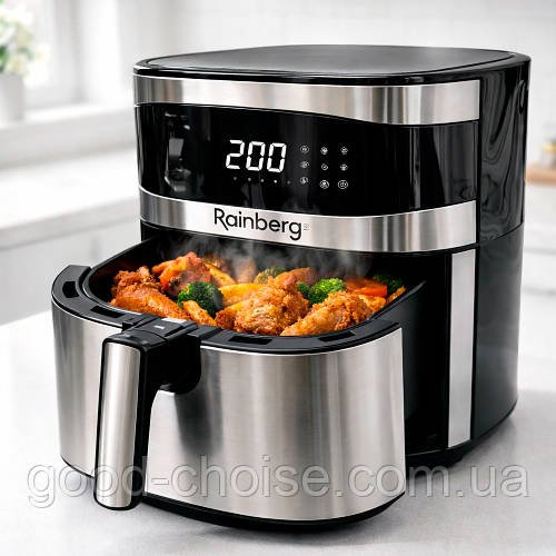 Аерофритниця Rainberg RB-2330 8.5л 4200Вт / Аерогриль з автопрограмами / Мультипіч без масла