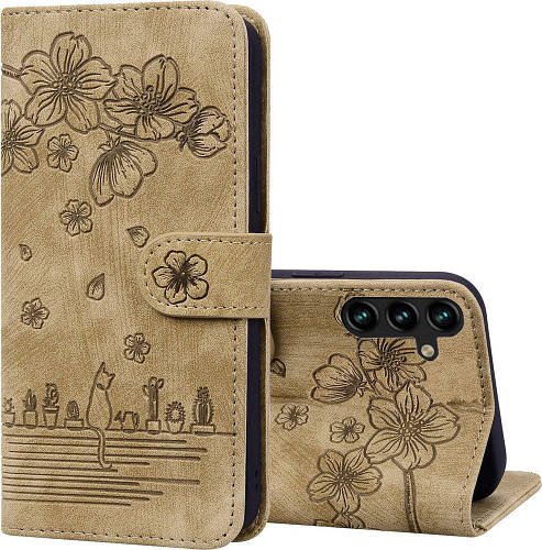 Чохол-книжка SHLab SakuraCat для Samsung Galaxy A17 A175 (мікрозамша)  Sand