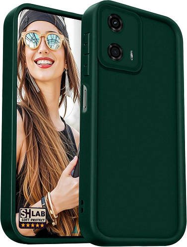 Матовий силіконовий чохол SHLab SoftProtect Motorola Moto G24 Green