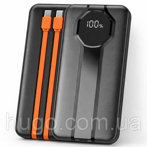 Повербанк на 20000mAh + 2 кабелі, 2хUSB, PD22.5W, ACL PW-107 / Power Bank / Павербанк / Зовнішній акумулятор