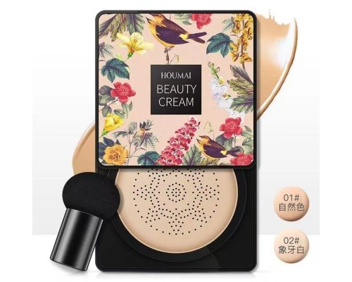 Кушон для обличчя houmai cushion (bb-крем, пудра, консилер) 20 грамів натуральний беж HP227