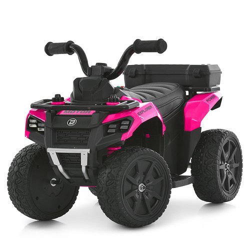 Електроквадроцикл дитячий Bambi (мотор 35W, акум. 6V7AH, пульт 2,4G, USB, музика, світло) M 6286EBLR-8 Рожевий