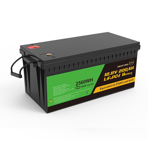 Акумулятор літій-залізо-фосфатний LiFePO4 12.8V (12V) 200Ah 2560 Вт/г