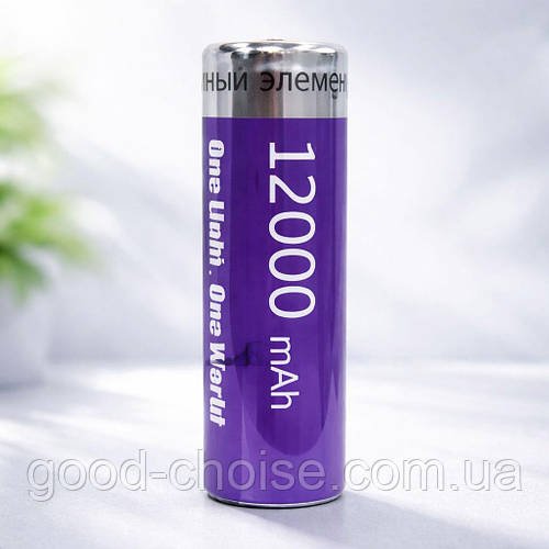 Акумулятор 18650, 12000 mAh, 3.7V, OneLight / Акумуляторна батарея / Акумулятор для ліхтарика