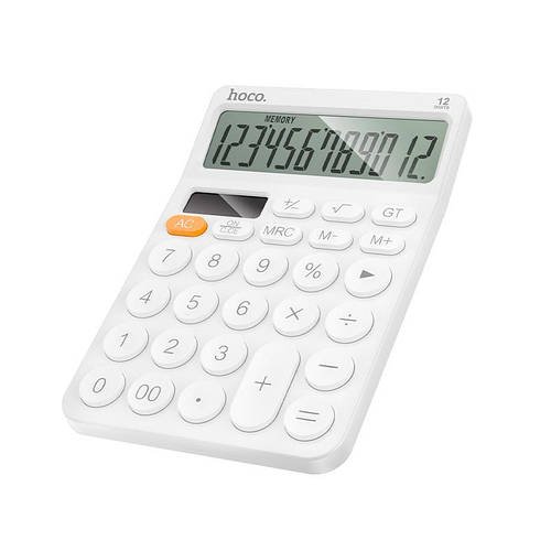 Калькулятор HOCO Cooper DI83 12-розрядний дисплей (батарейки + сонячна панель)