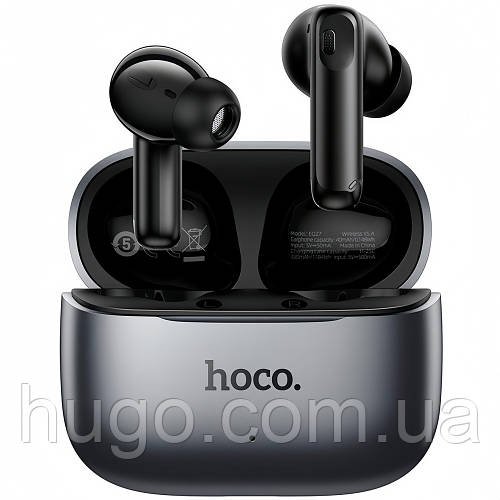 Бездротові навушники Bluetooth, ANC + ENC, AI переклад, Hoco EQ27 Fun / Bluetooth гарнітура / Вакуумні навушники в кейсі