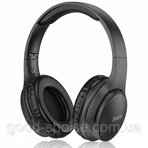 Бездротові навушники Bluetooth, AUX, 200 мАг, Hoco W40, Чорні / Бездротова стерео гарнітура / Накладні навушники для телефону
