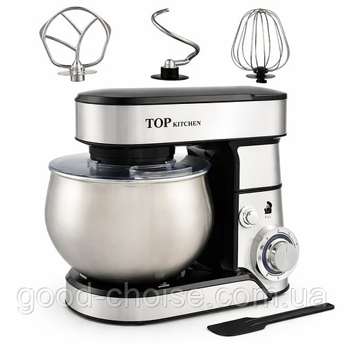 Планетарний міксер 6 л, 4200 Вт + 3 насадки, Top Kitchen TK00243 / Стаціонарний міксер / Тістоміс / Кухонна машина