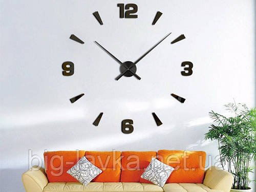 Годинники настінні Diy M013 3D 120 см  Чорний