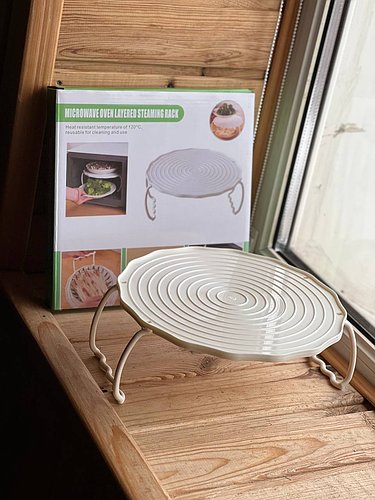 Дворівнева підставка-піднос для мікрохвильової печі «Microwave tray» HP227